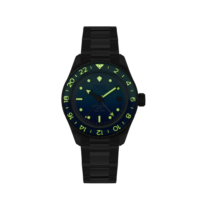 BOMBA BLU AUTOMATIC GMT - ULTRA BRUSHED