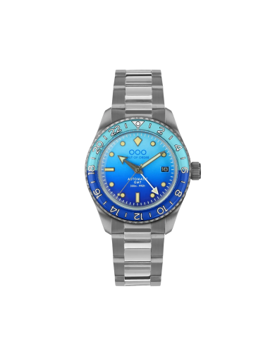 BOMBA BLU AUTOMATIC GMT - ULTRA BRUSHED