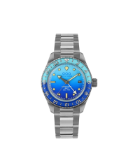 BOMBA BLU AUTOMATIC GMT - ULTRA BRUSHED