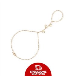 Baciamano in oro 9kt con cuori