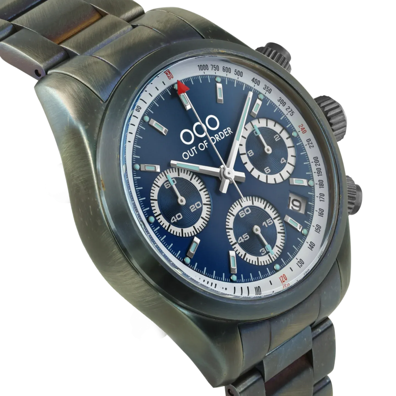 BLUE SPORTY CRONOGRAFO - STAINLESS STEEL