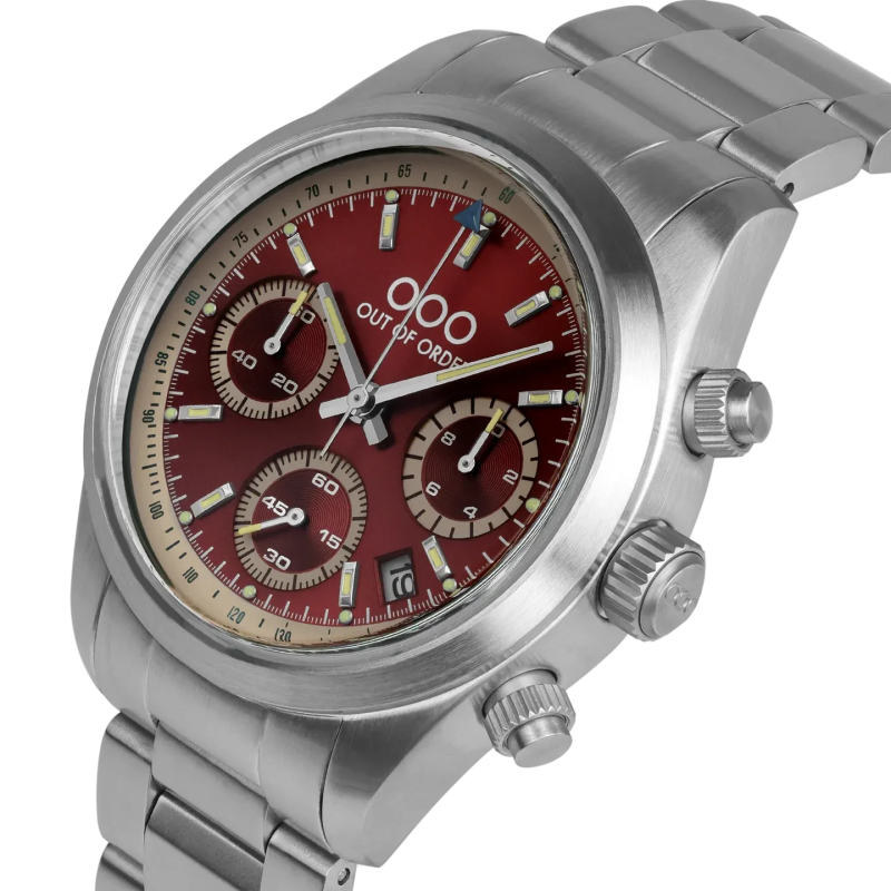 RED SPORTY CRONOGRAFO - STAINLESS STEEL - ULTRA BRUSHED