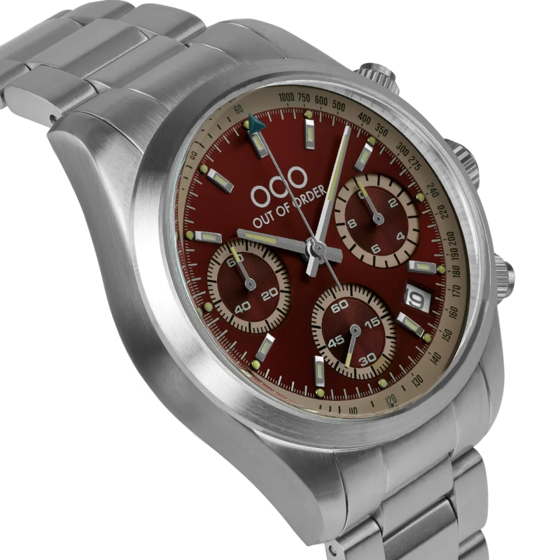 RED SPORTY CRONOGRAFO - STAINLESS STEEL - ULTRA BRUSHED