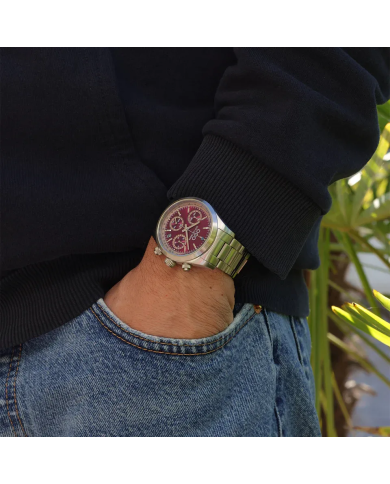 RED SPORTY CRONOGRAFO - STAINLESS STEEL - ULTRA BRUSHED