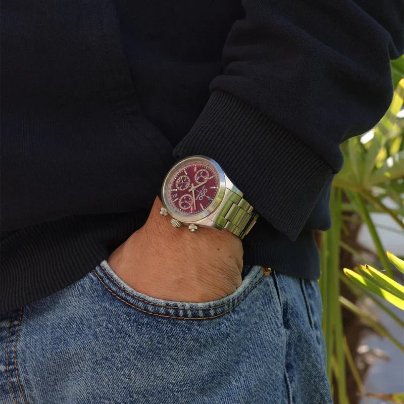 RED SPORTY CRONOGRAFO - STAINLESS STEEL - ULTRA BRUSHED