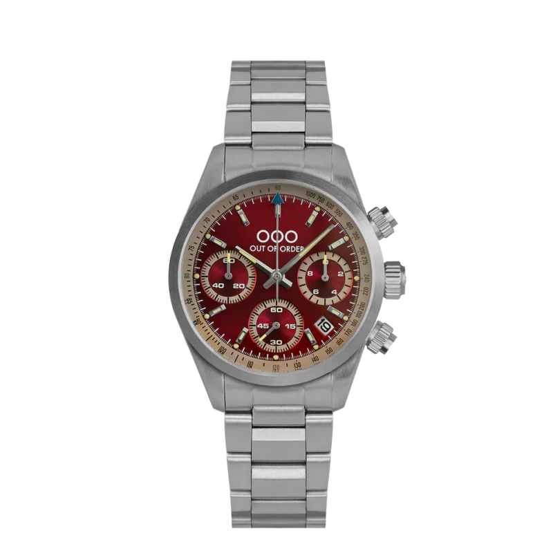 RED SPORTY CRONOGRAFO - STAINLESS STEEL - ULTRA BRUSHED