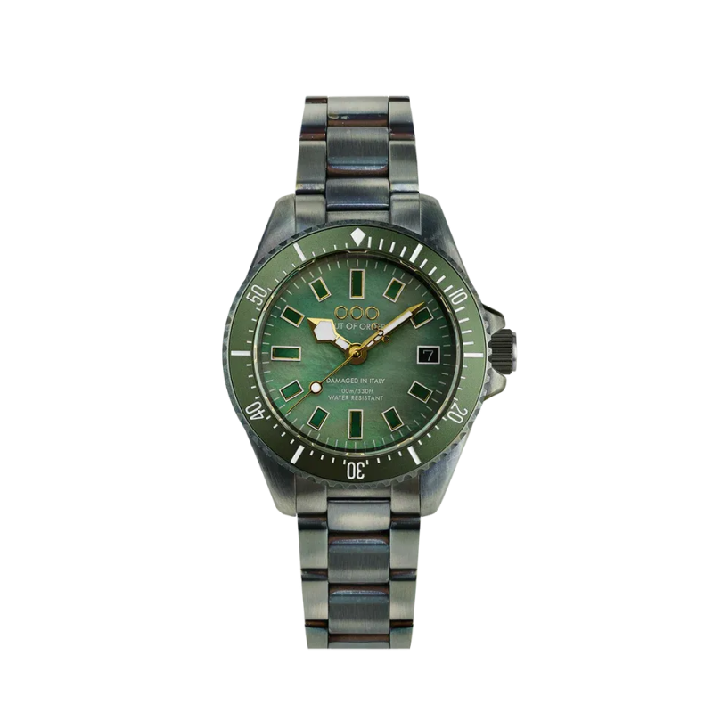 GREEN CASANOVA 38MM - MOTHER OF PEARL
