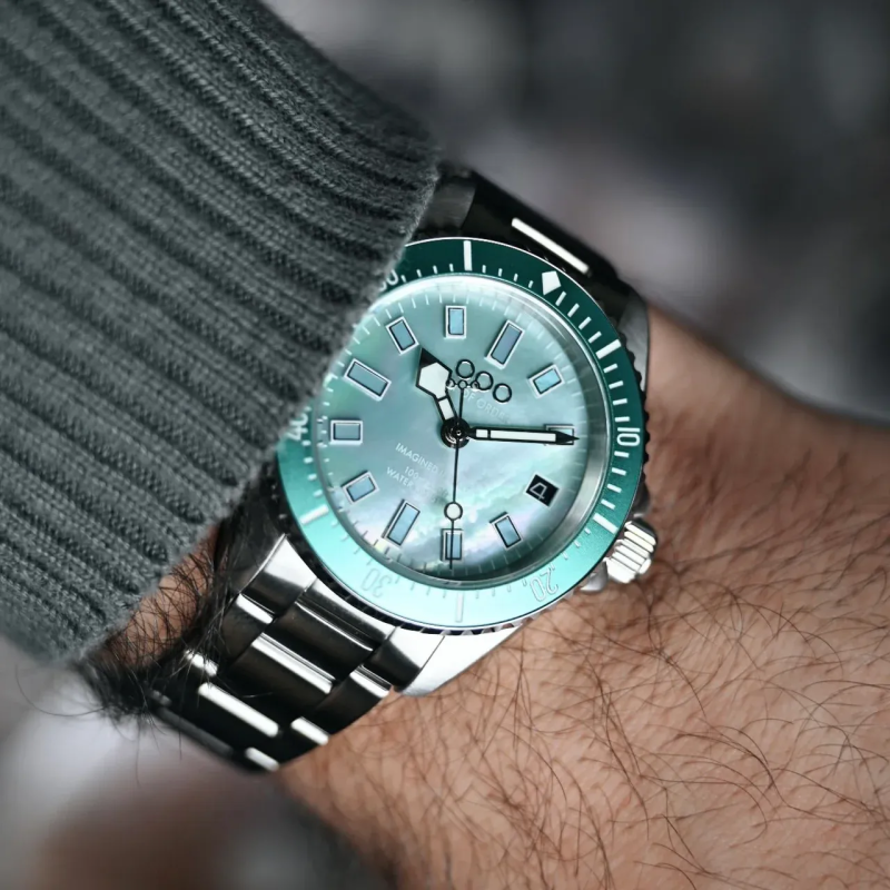 TURQUOISE CASANOVA 38MM - MOTHER OF PEARL