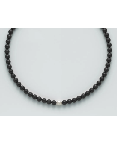 PCL4447V Girocollo Miluna con Onice e Perla