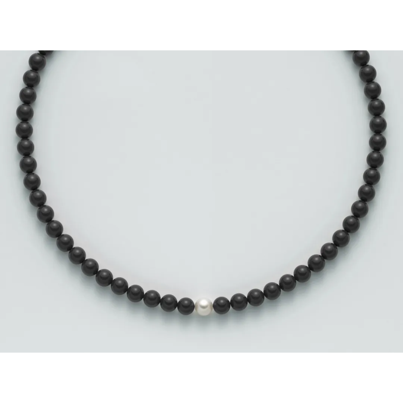 PCL4447V Girocollo Miluna con Onice e Perla