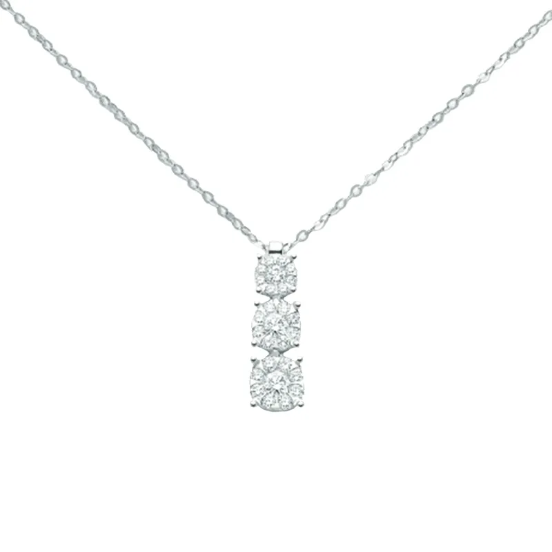 Catenina girocollo Miluna modello Trilogy con Diamanti ...