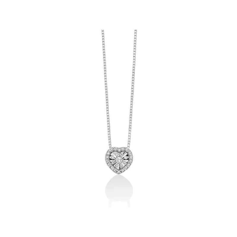 Collana Punto Luce cuore Miluna CLD4209