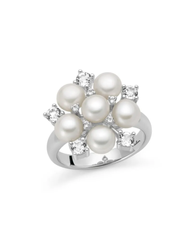 Anello Miluna Argento Collezione Unica PLI1717 bouquet ...