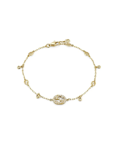 Bracciale Gucci Interlocking G in oro giallo 18 ct con ...