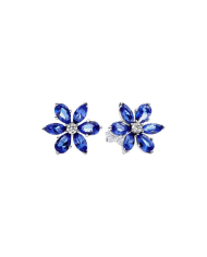 Orecchini Herbarium Fiore Blu | Argento sterling