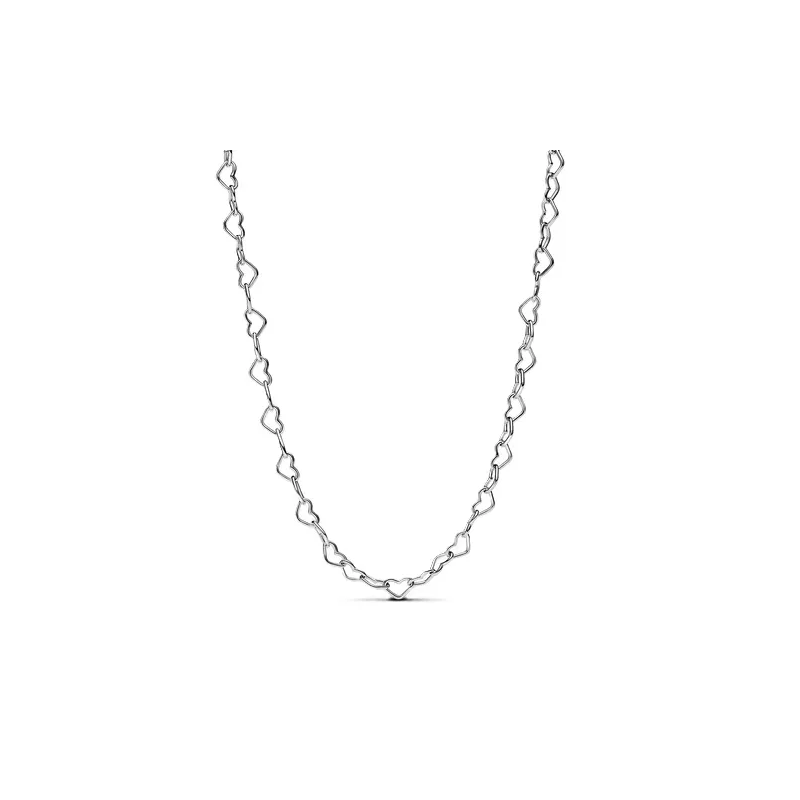 Collana Catena di Cuori | Argento sterling