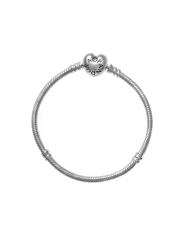 Bracciale Moments con Chiusura a Cuore | Argento sterling