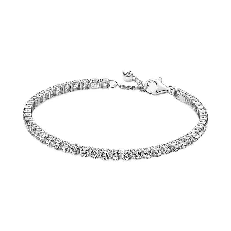Bracciale tennis scintillante | Argento sterling