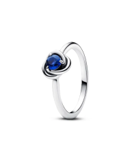 Anello Cerchio Eterno Blu Settembre | Argento sterling