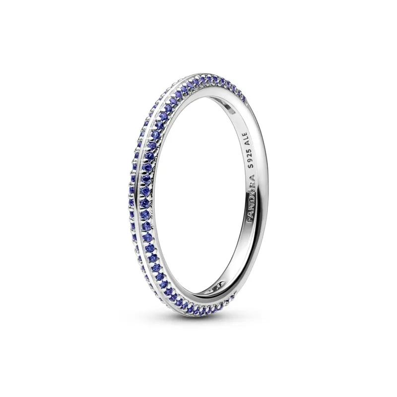 Anello Pietre Luminose Blu Pandora ME | Argento sterling