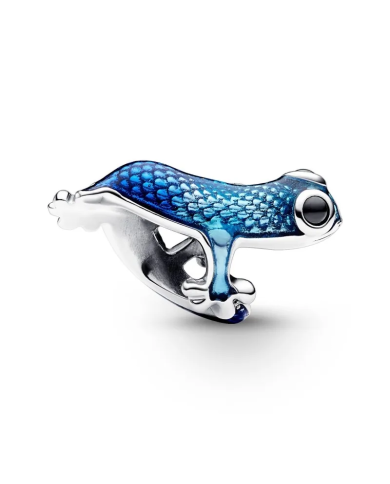 Charm Geco Blu | Argento sterling