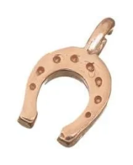 ciondolo ferro di cavallo oro rosa