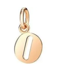 ciondolo lettera e oro rosa