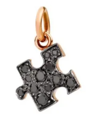 Dodo Ciondolo puzzle in oro rosa