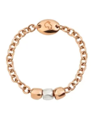 ANELLO DODO MINI GRANELLI. ORO ROSA. ARGENTO ...