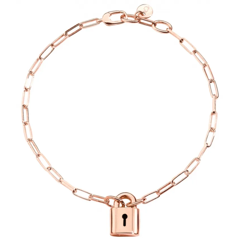 BRACCIALE DODO LUCCHETTO. ARGENTO DORATO ...