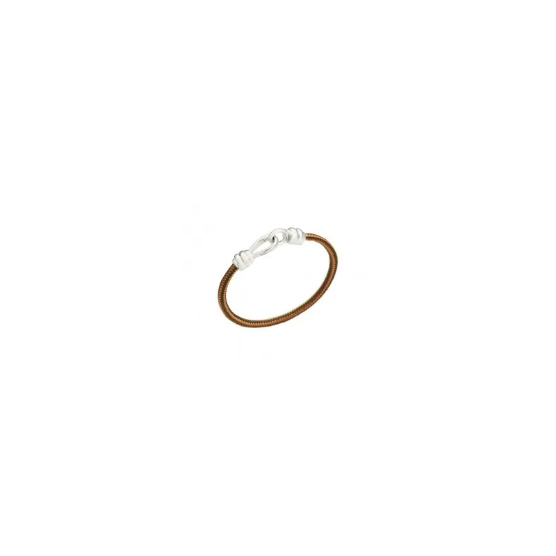 Bracciale Collezione Nodo Dodo Argento 925 Cotone ...