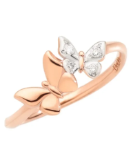 ANELLO DODO FARFALLA PREZIOSO. ORO ROSA ...