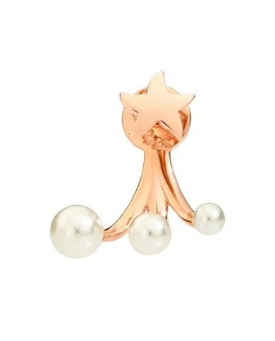 Orecchino Dodo sinistro stellina con perle DHC2010- ...
