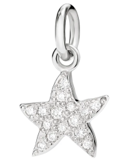 DoDo Stellina Preziosa Ciondolo in Oro Bianco e ...