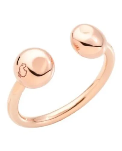Orecchino piercing pepita dodo in oro rosa 9k e argento ...