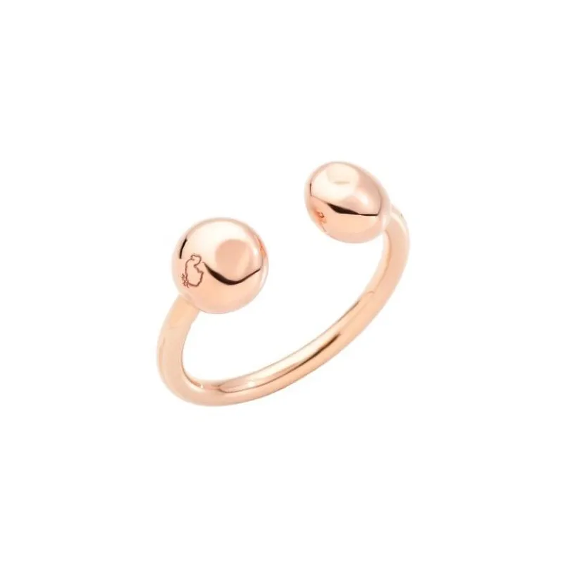 Orecchino piercing pepita dodo in oro rosa 9k e argento ...