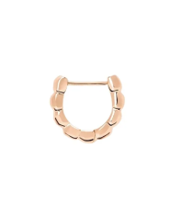 orecchino hoop granelli oro rosa