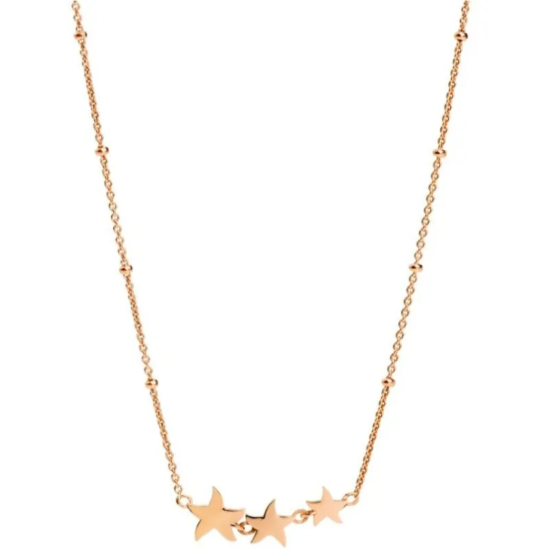 Collana Dodo Stellina Preziosa 9KT Oro Rosa ...