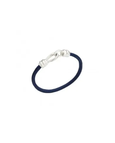 Bracciale Collezione Nodo Dodo Argento 925 Cotone Blu ...