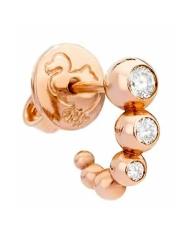 orecchino stud bollicine oro rosa & diamanti