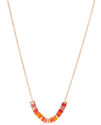 Dodo collana rondelle argento dorato & pet ...