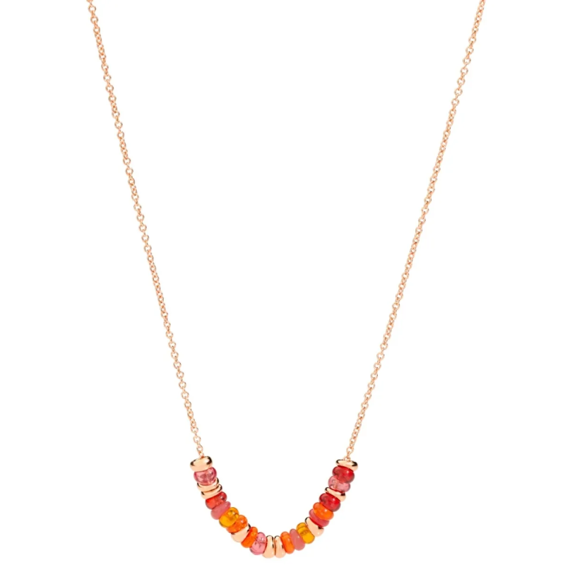 Dodo collana rondelle argento dorato & pet ...