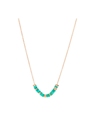 Dodo collana rondelle argento dorato & pet ...