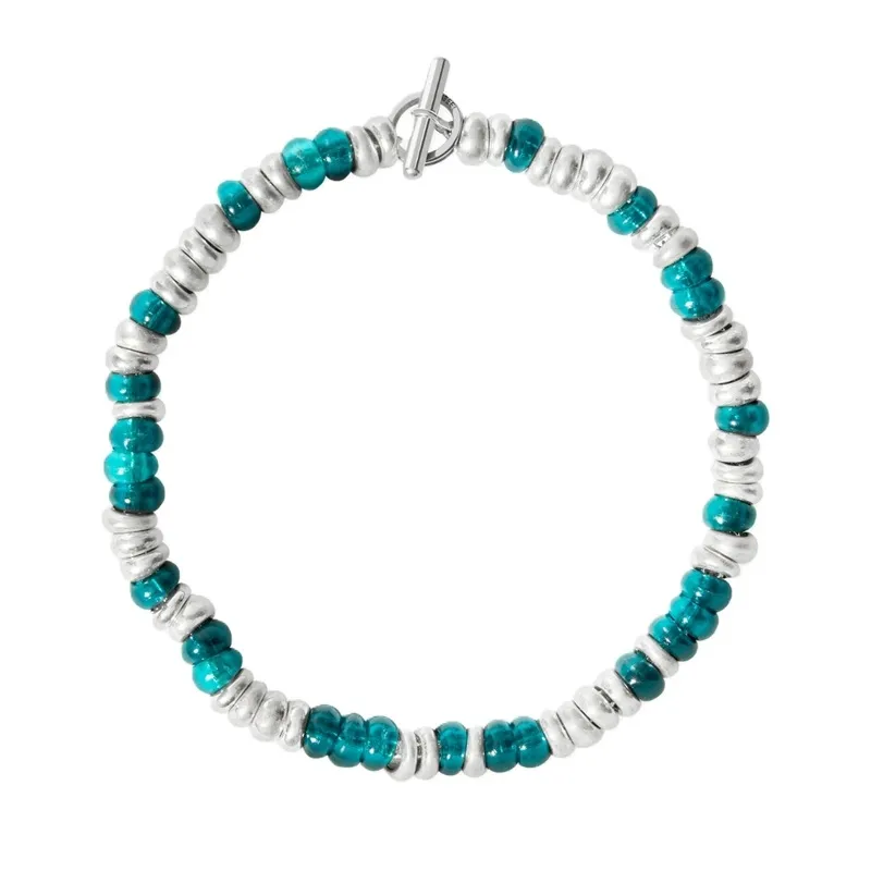 BRACCIALE DODO RONDELLE. ARGENTO PLASTICA ...