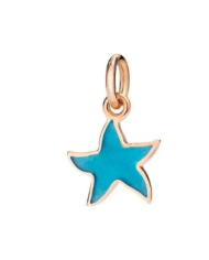 Ciondolo Dodo Stellina Oro Rosa 9Kt Turchese ...