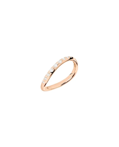ANELLO ESSENTIALS DODO ORO DIAMANTI BIANCHI ...