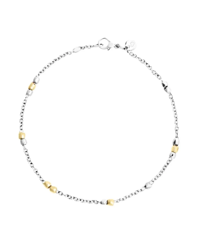 BRACCIALE DODO MINI GRANELLI. ARGENTO ORO ...