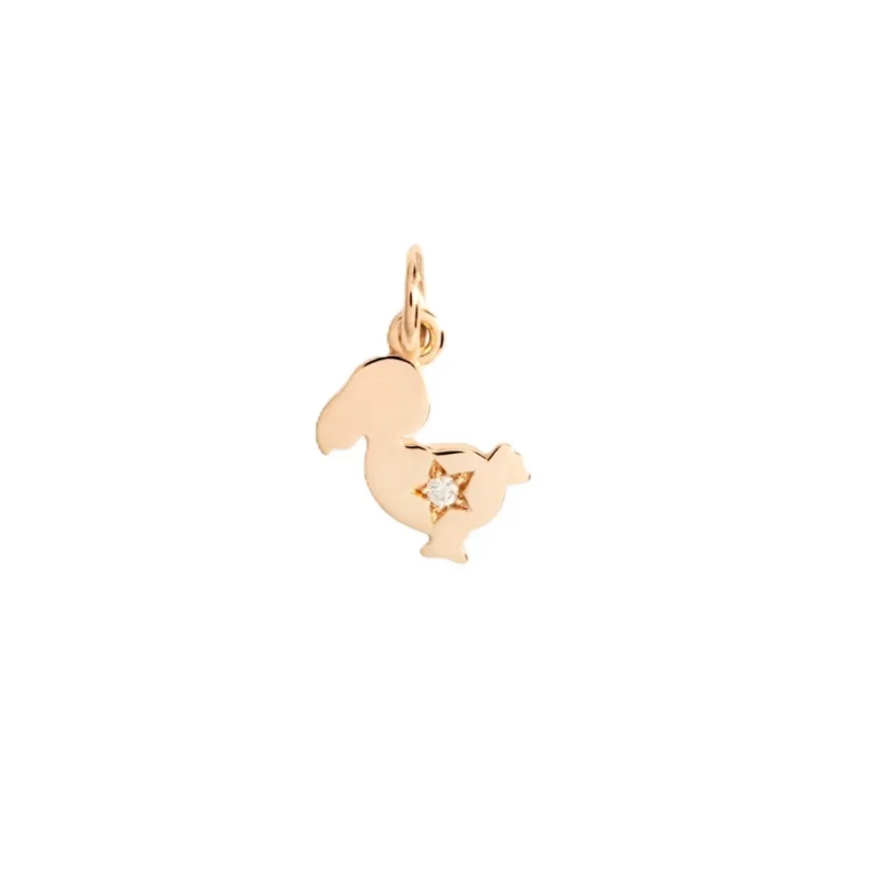 Dodo Charm junior oro rosa 9k diam bianco ct ...