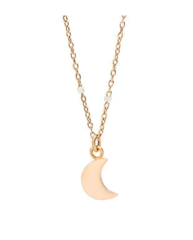 collana mini luna oro rosa