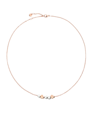 Dodo collana cuore oro rosa & argento ...